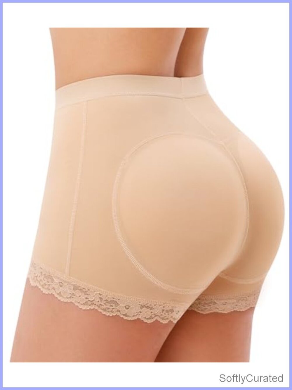 LANCS Seamless Padded Butt Lifting Shapewear Panties Tummy Control